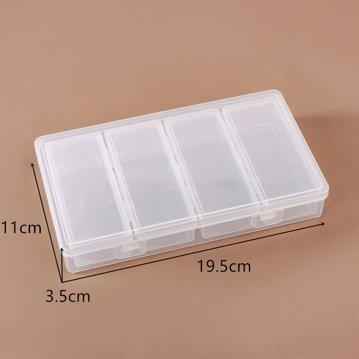 Transparent Multi-Compartment Craft Storage Box Bowlift