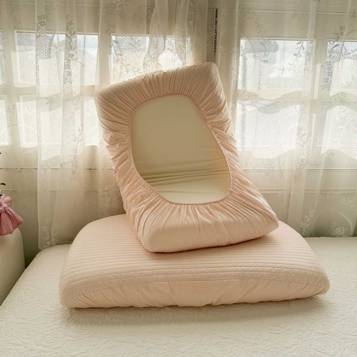 Elasticized Stretch Fitted Cover for Curved Maternity Body Pillow