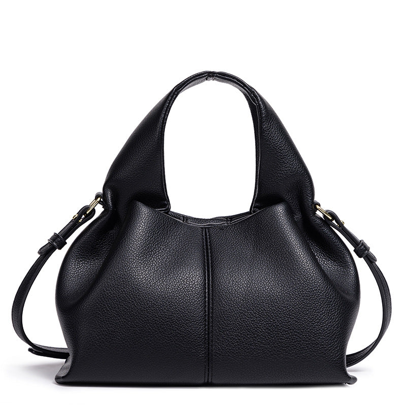 Chic Structured Leather Handbag Bowlift