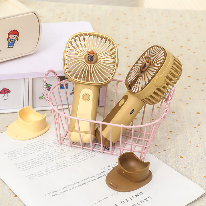 Women's Portable USB Hand Fan in Cute Animal Design Bowlift