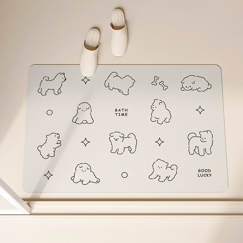 Cute Panda-shaped Bath Mat