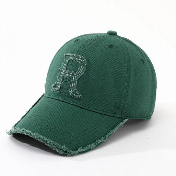 Women's Distressed Embroidered Baseball Cap Bowlift