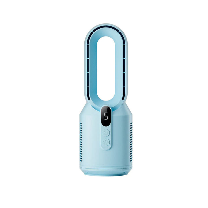 Cooling bladeless tower fan with HEPA air purifier and LED display Bowlift