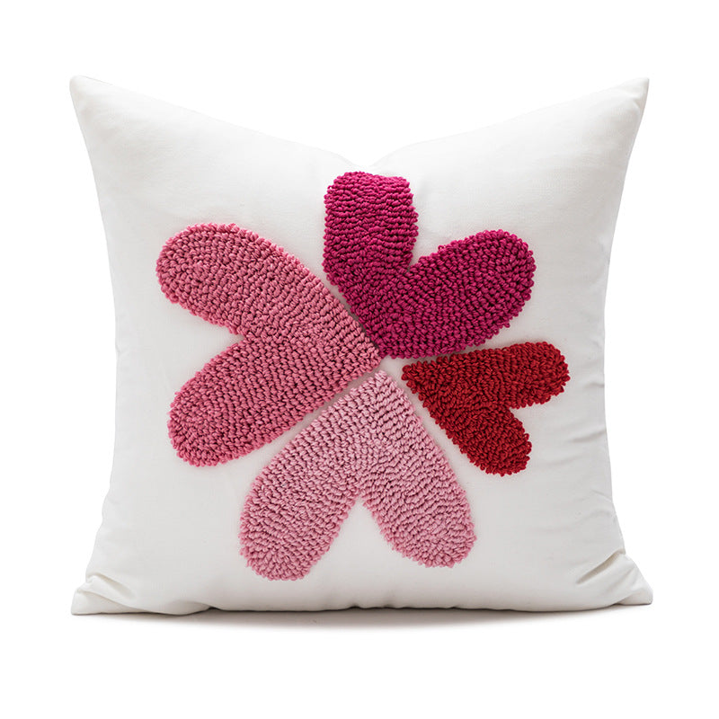 Women Decorative Pillowcase with Heart Pattern Bowlift