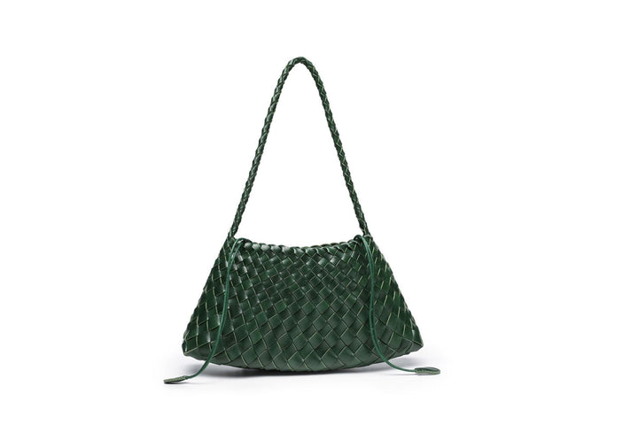Textured Woven Slouchy Shoulder Bag Bowlift