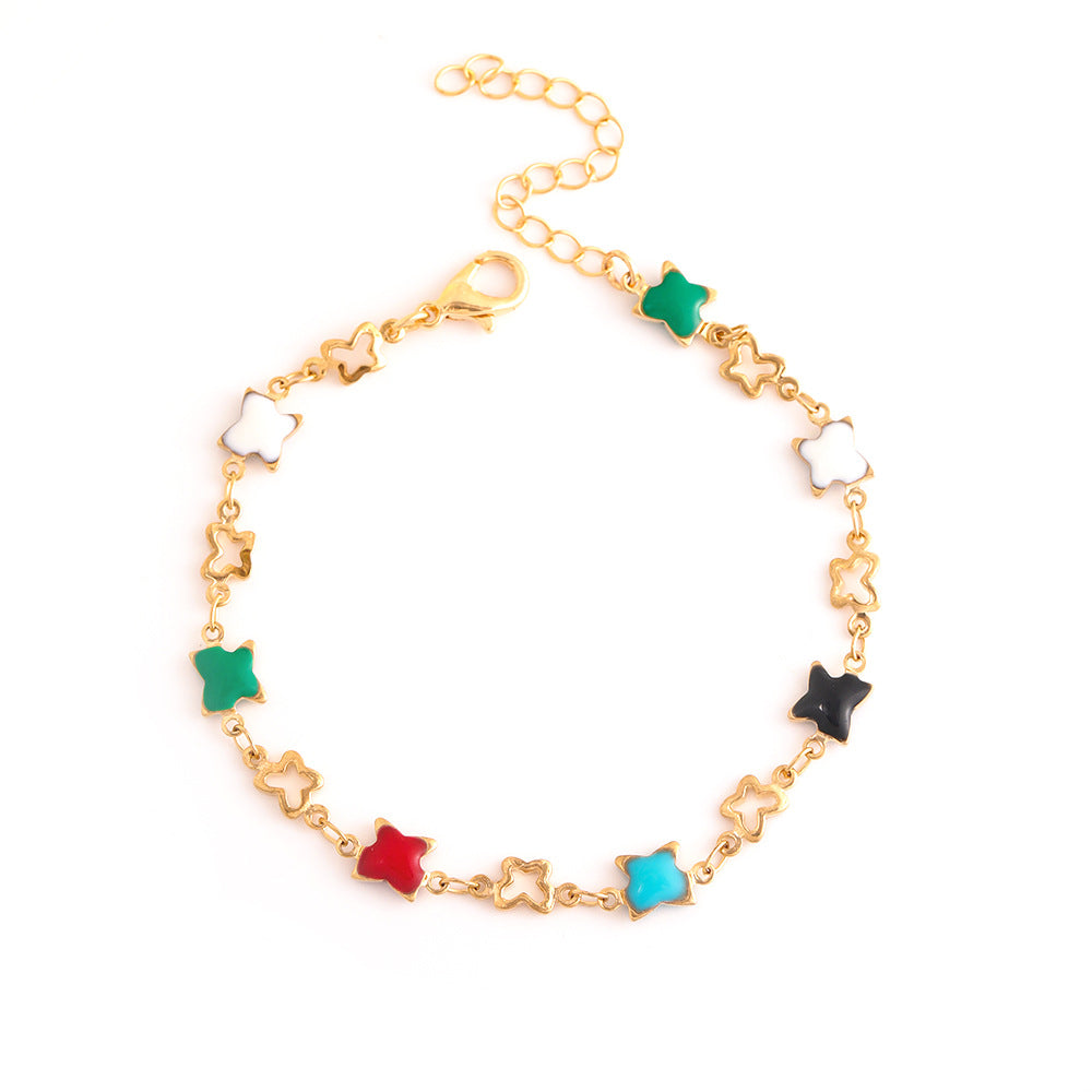 Colorful Star Charm Bracelet Bowlift