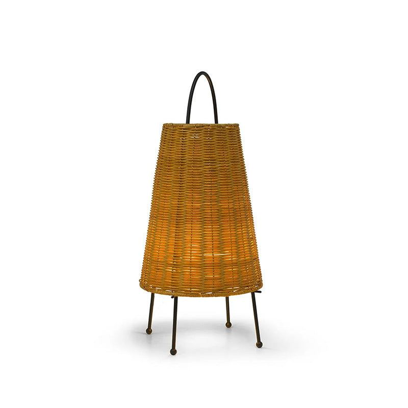 Portable Rattan Lantern Bowlift