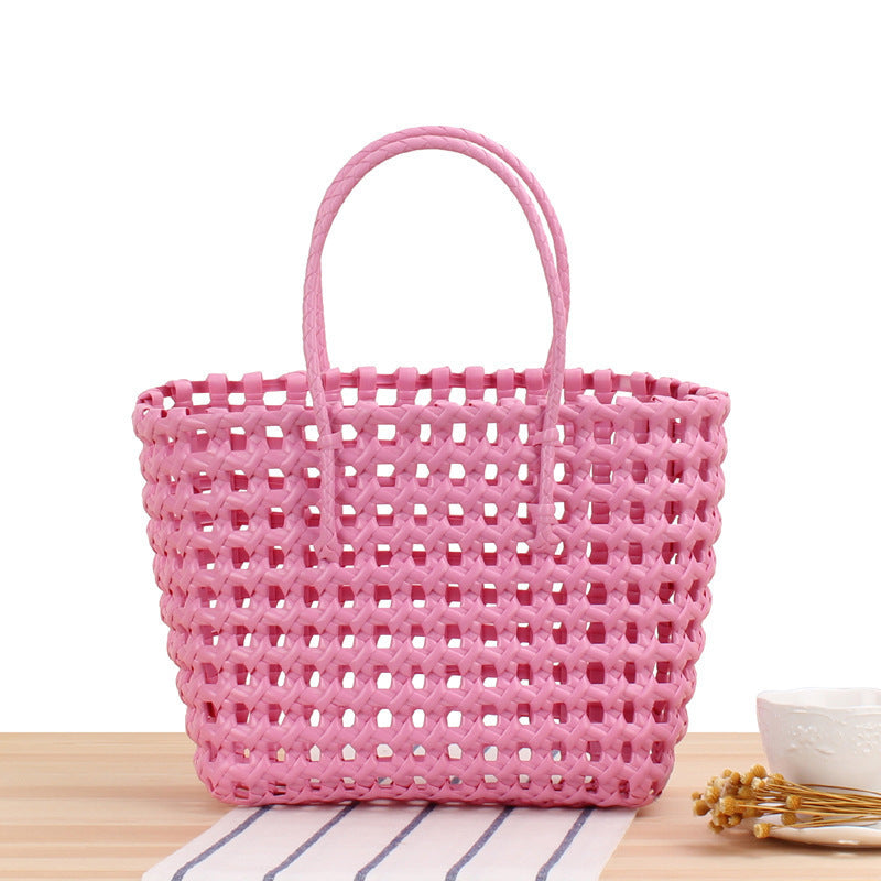 Flexible Tote Bag Made of Handcrafted Woven Material Bowlift