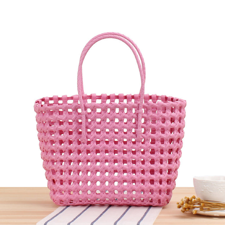 Flexible Tote Bag Made of Handcrafted Woven Material Bowlift