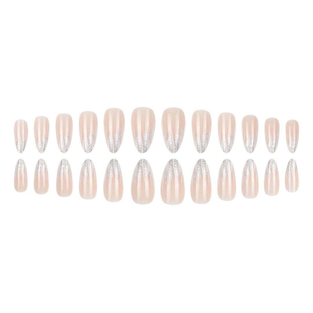 Stylish Glitter Gradient Nail Art Extensions Bowlift