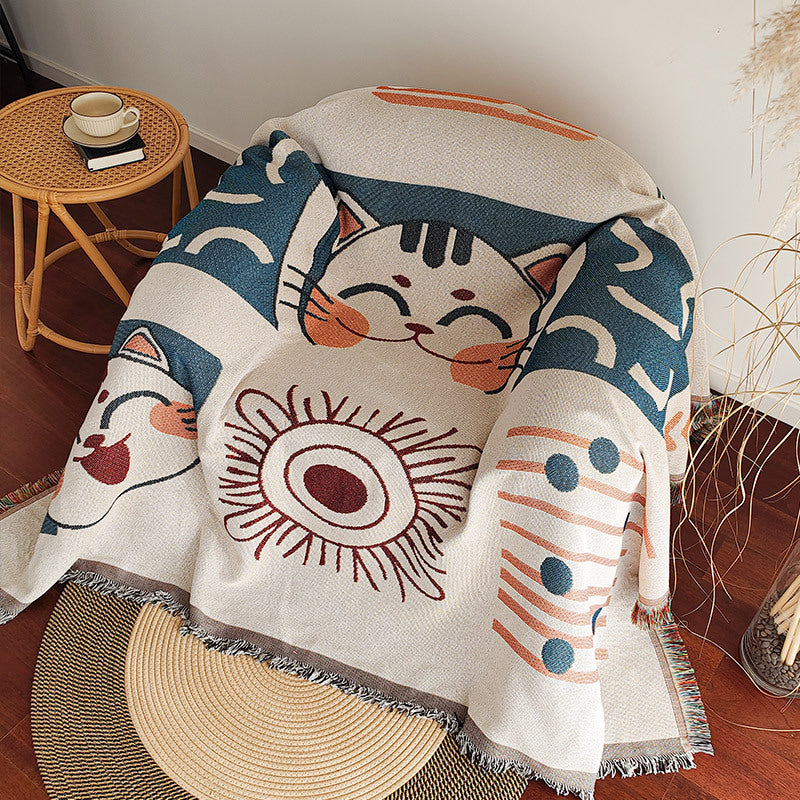 Artistic Woven Throw Blanket