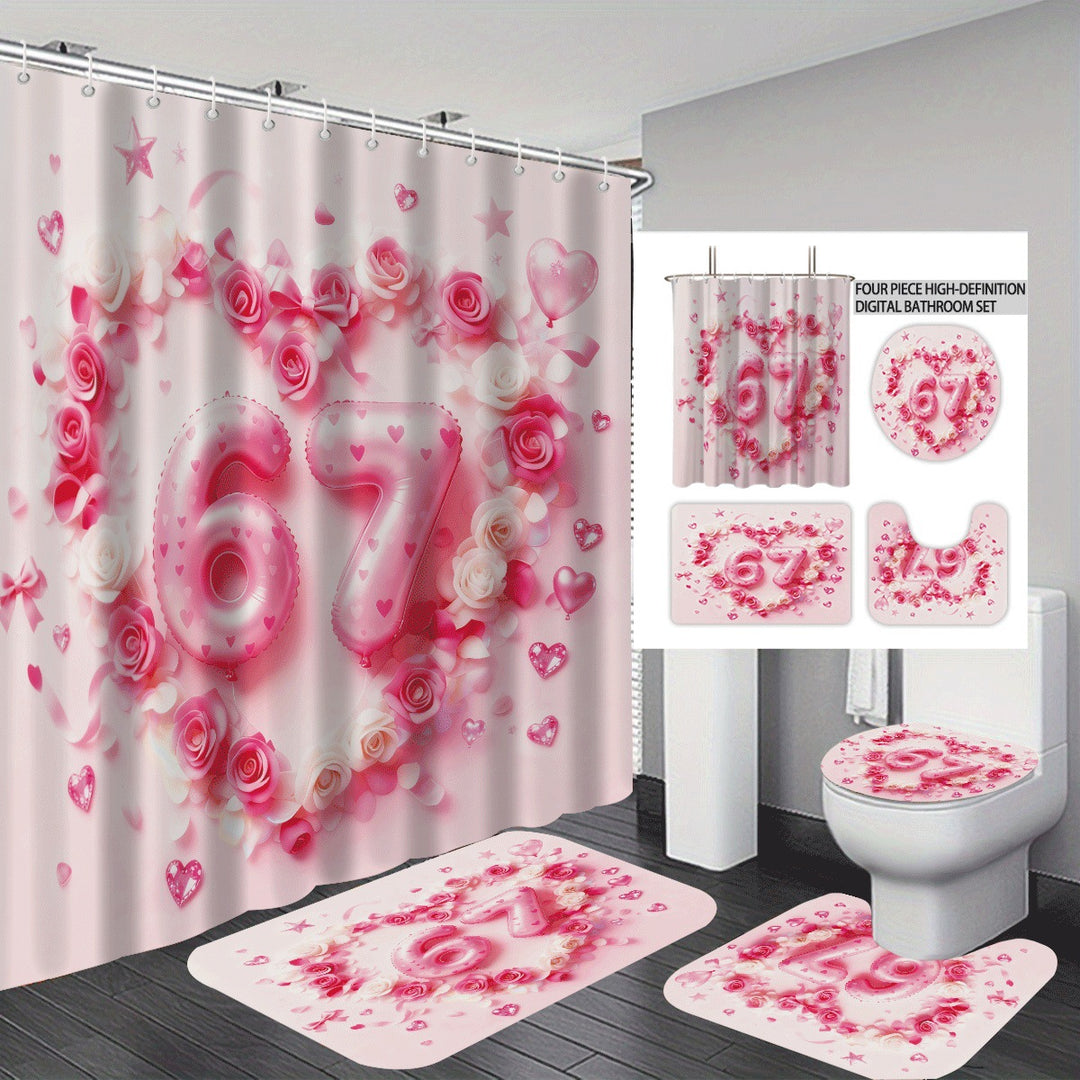 Colorful Dessert-Themed Bathroom Set Bowlift