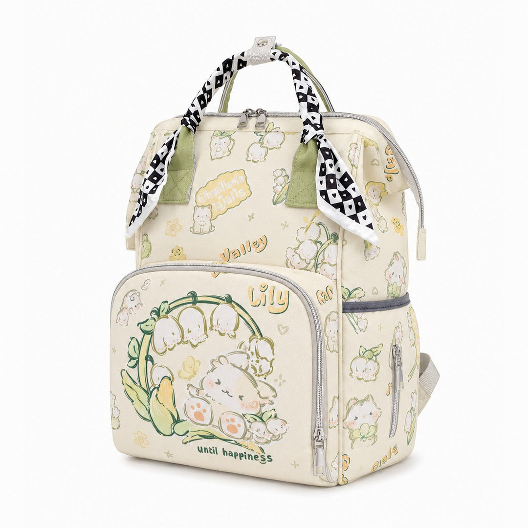 Portable Illustrated Backpack Bowlift