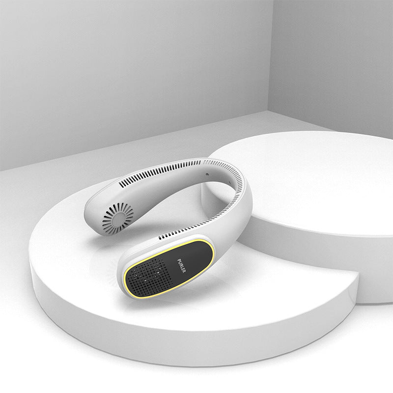 Women's Wearable Neck Fan with Ergonomic Design Bowlift