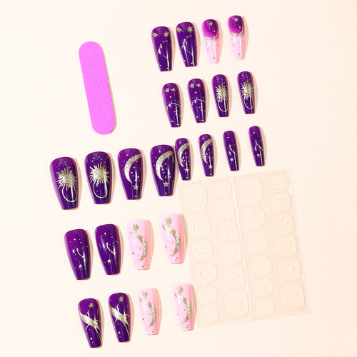 Celestial-Themed Nail Art Design Set Bowlift