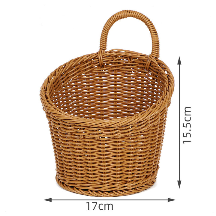 Handwoven Storage Basket with Sturdy Handle Bowlift