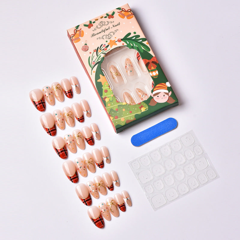 Exclusive artificial nails with festive design Bowlift