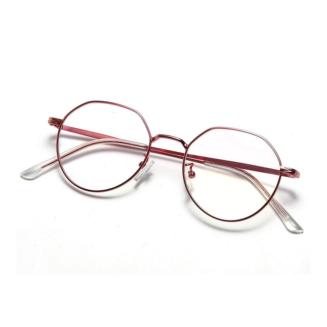 Women's round glasses with delicate metal frame Bowlift