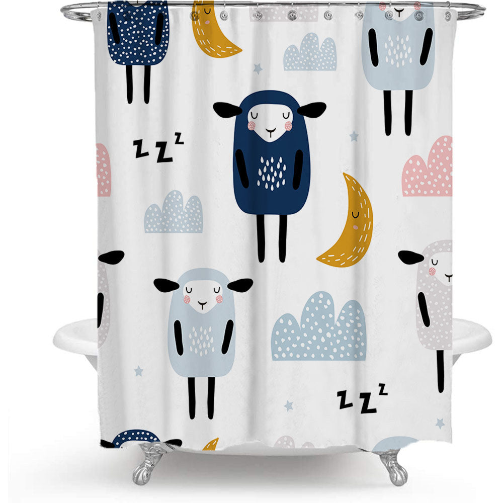 Decorative Shower Curtain Bowlift