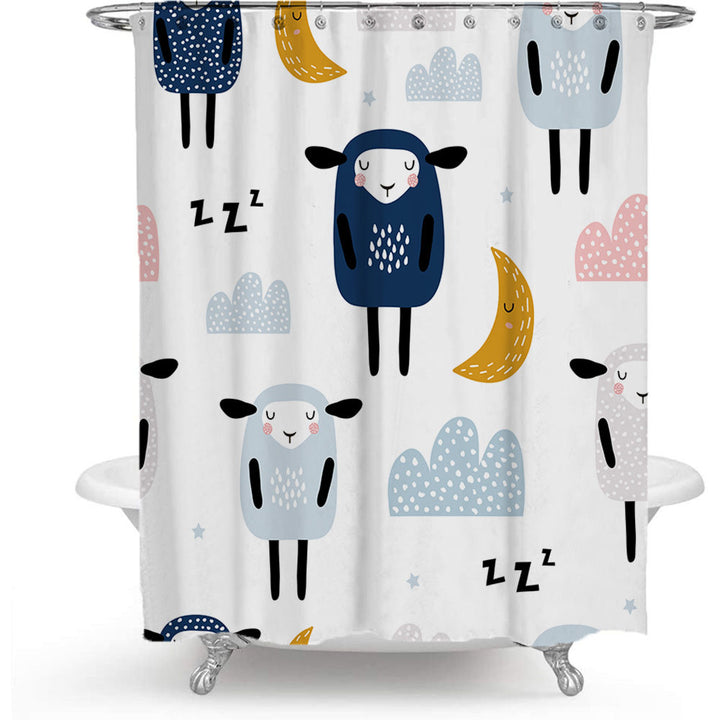 Decorative Shower Curtain Bowlift