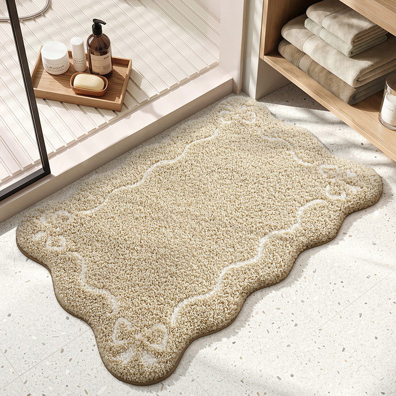 Decorative Scalloped Bath Mat Bowlift