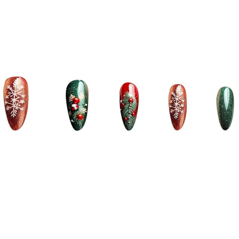 Holiday Themed Decorative Nail Art Bowlift