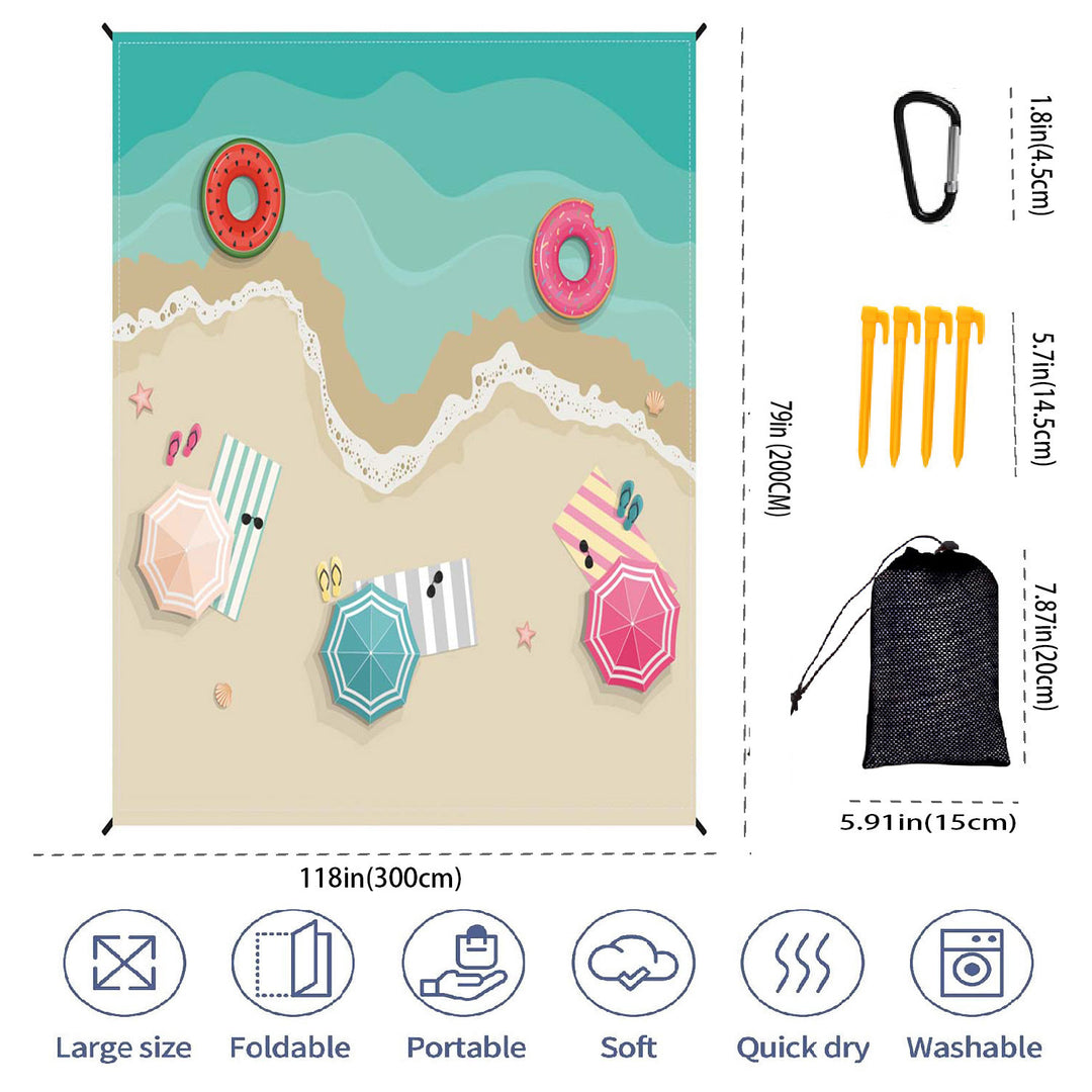 Large Outdoor Multi-Functional Picnic Blanket Bowlift