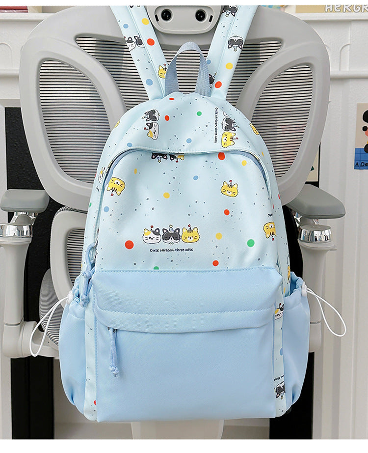 Cartoon Character Print Backpack Bowlift