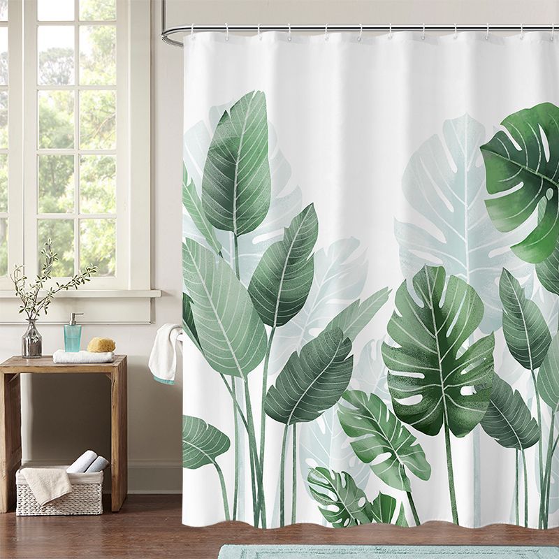 Botanical Print Shower Curtain Bowlift