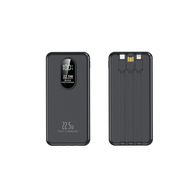 Portable power bank with intelligent fast charging function and digital capacity display Bowlift