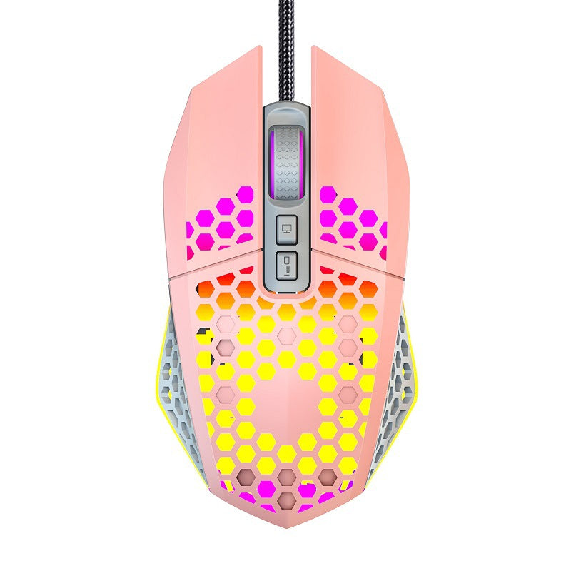 Gaming mouse with RGB lighting and ergonomic design Bowlift