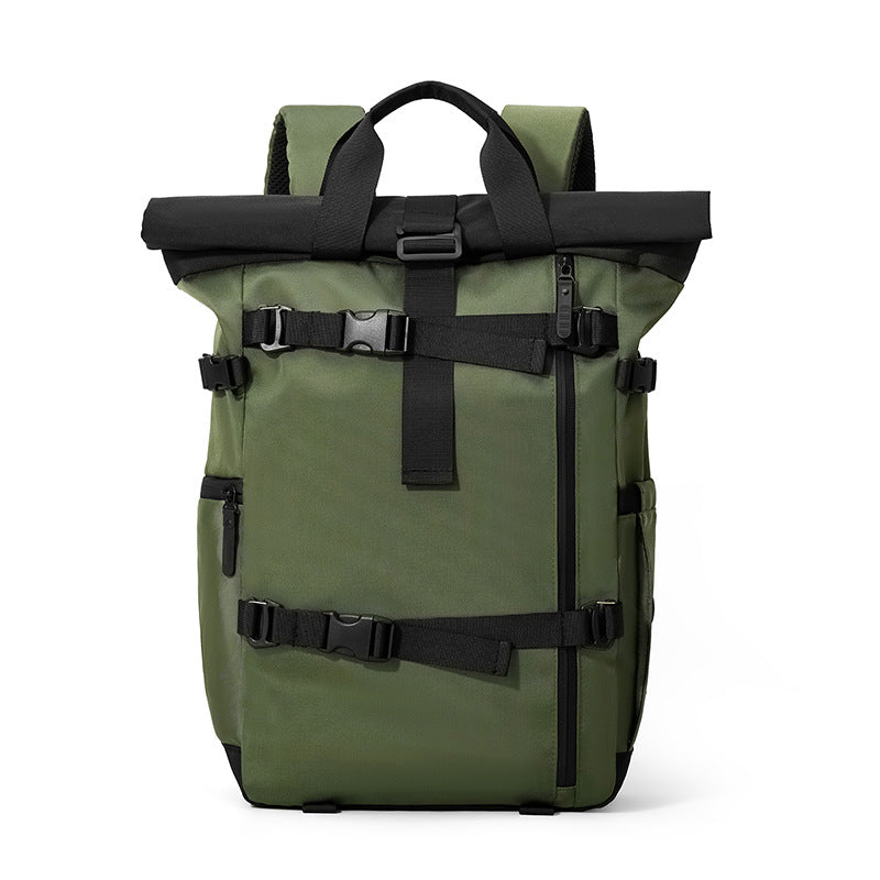 Versatile Roll-Top Adventure Backpack Bowlift