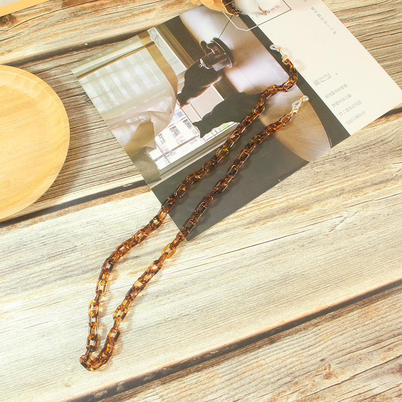 Fashionable Glasses Holder Chain Made of Acrylic Bowlift
