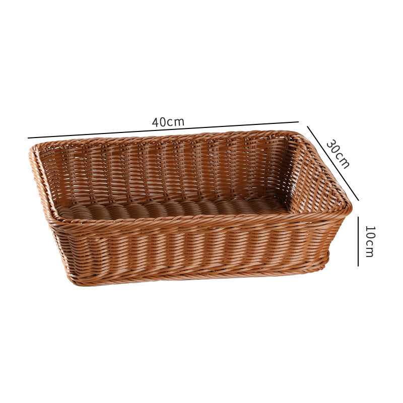 Large Rectangular Woven Storage Tray Bowlift