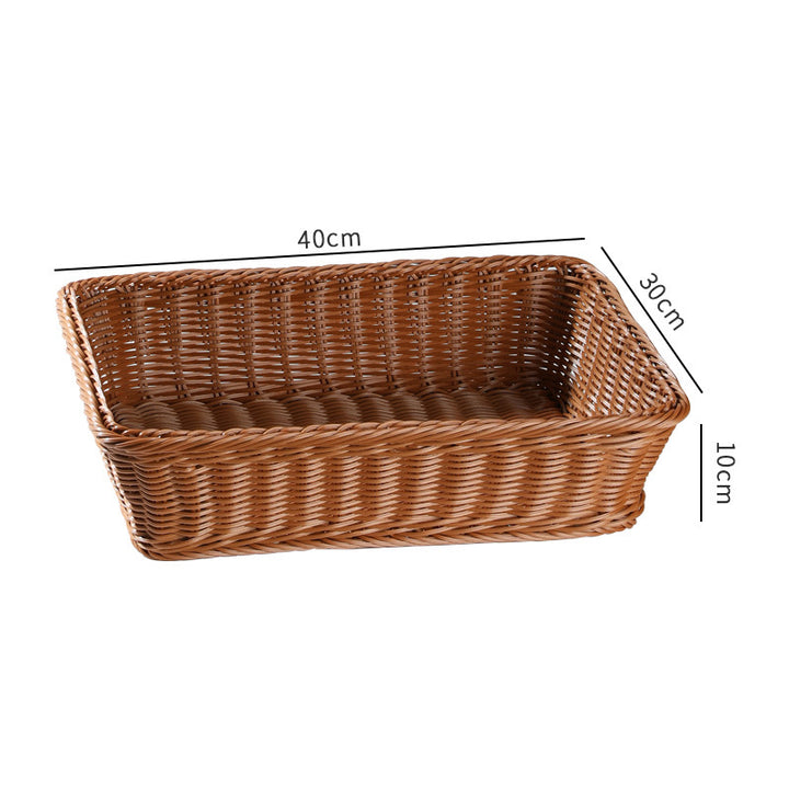 Large Rectangular Woven Storage Tray Bowlift
