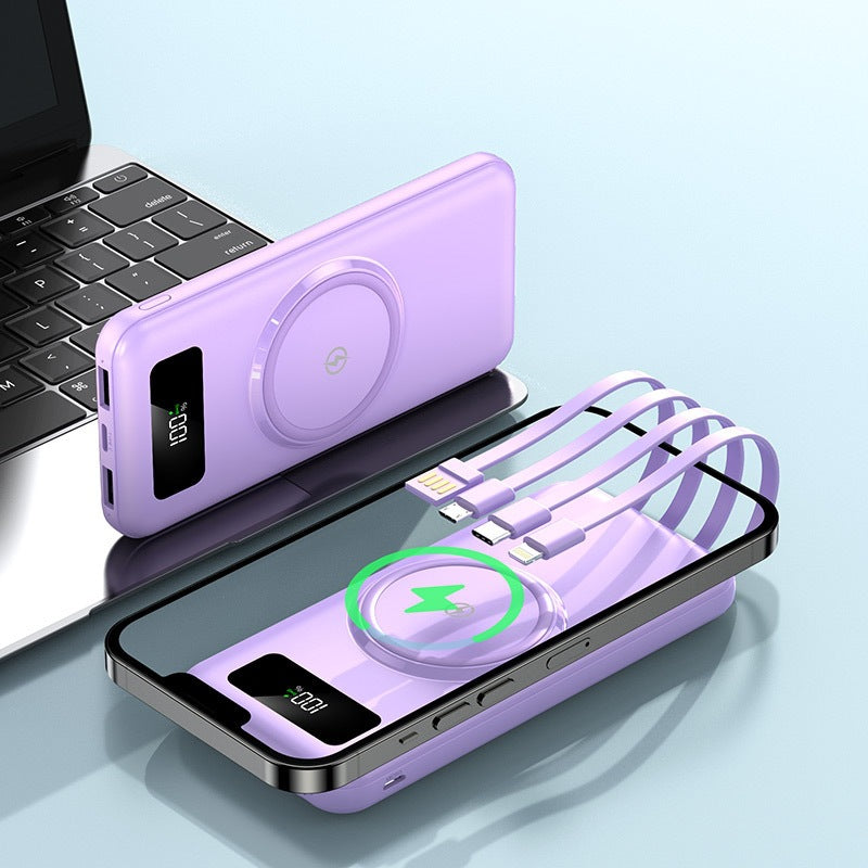 Power bank with wireless charging function from Bowlift
