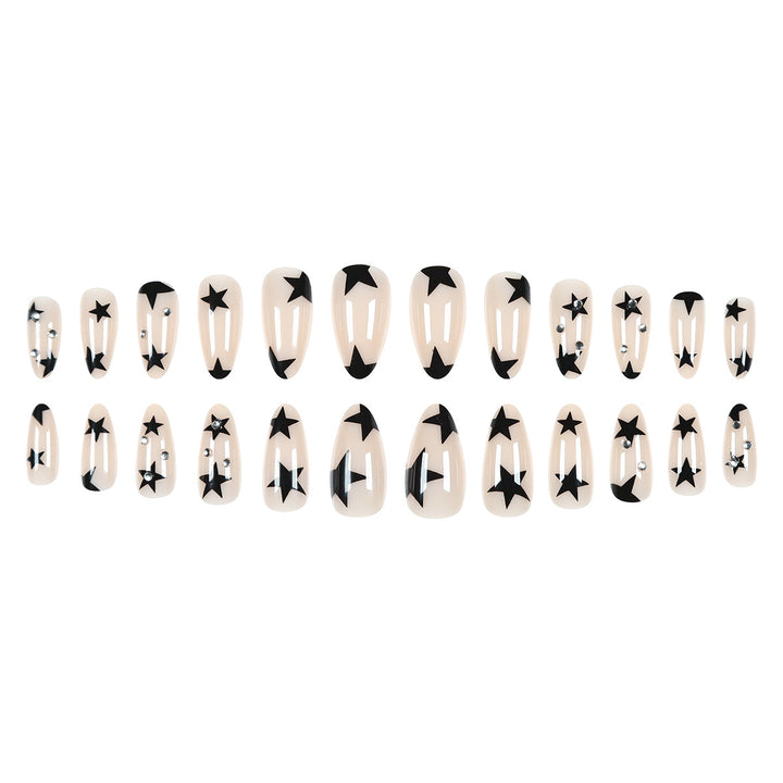 Star-Accented Stiletto Press-On Nails Bowlift