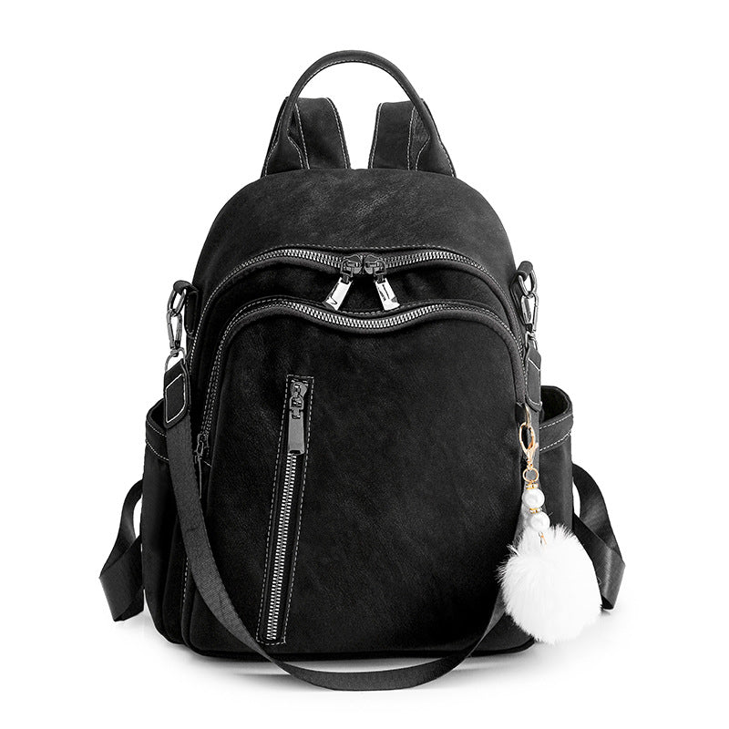 Stylish Multi-Pocket Faux Leather Backpack Bowlift