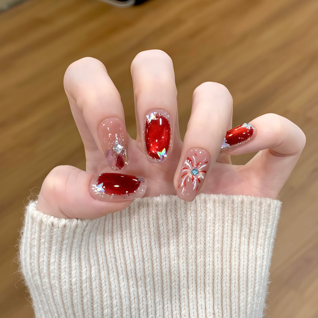 Glittering artificial nails Bowlift
