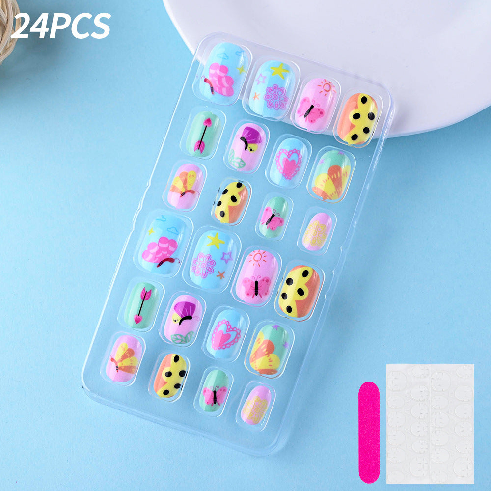 Themed Summer Beach Nail Art Press-On Nails Bowlift