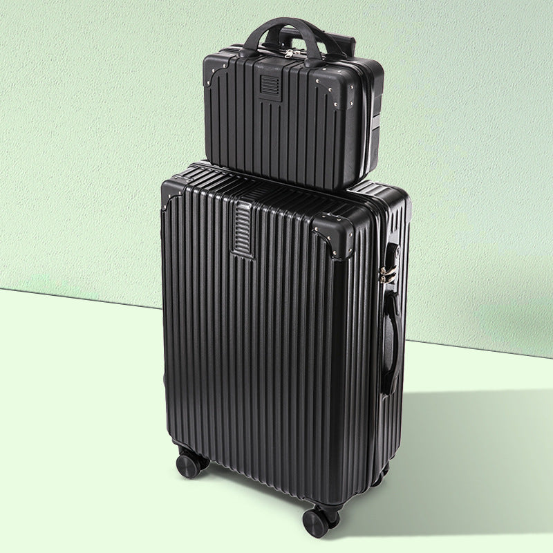 Unisex Textured Multi-Functional Hard-Shell Luggage Bowlift