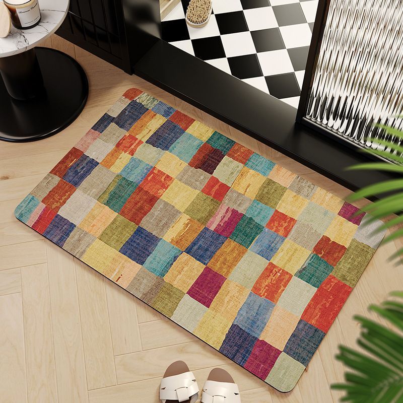 Mosaic Pattern Bath Mat Bowlift