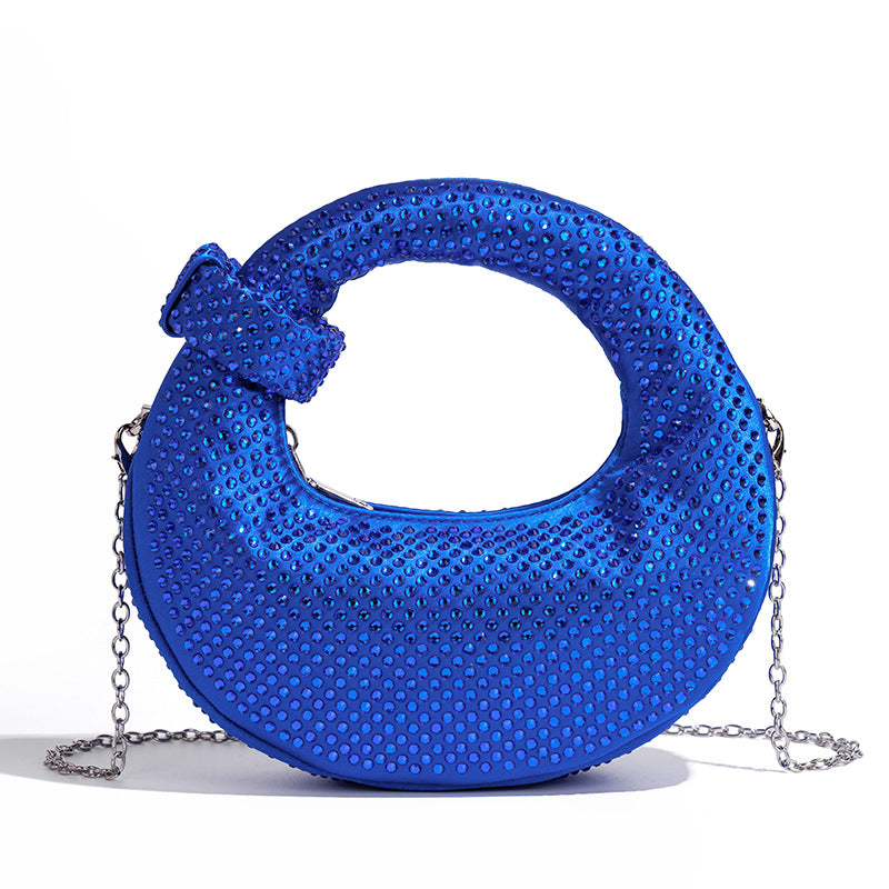 Chic Rhinestone-Embellished Handbag Bowlift