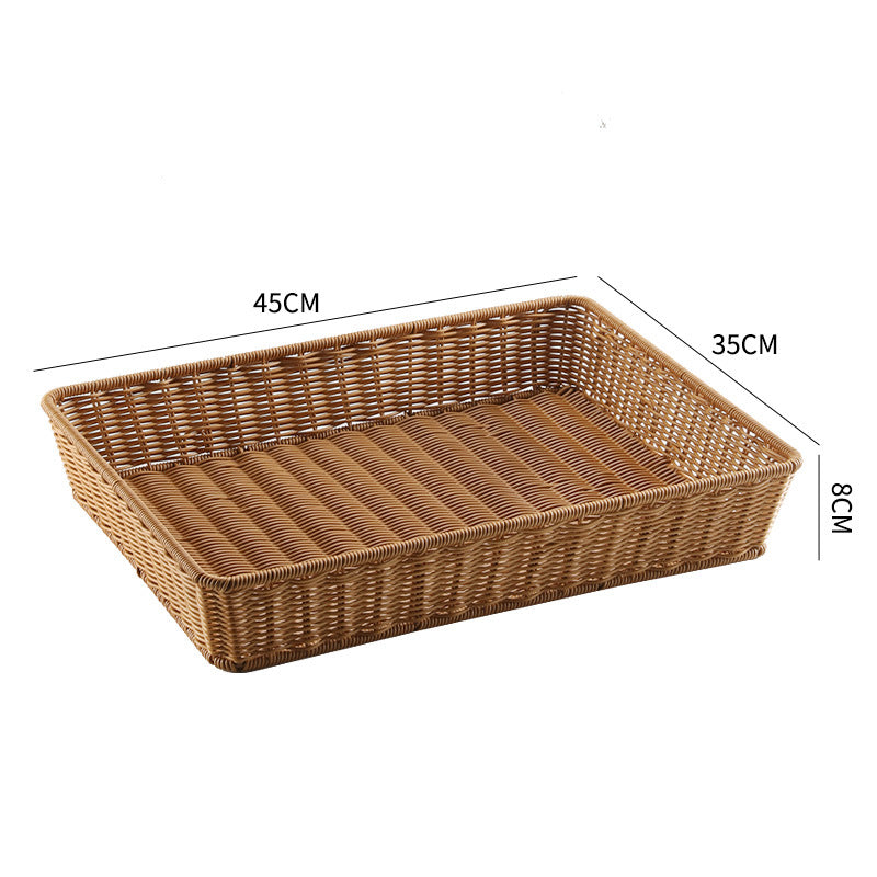 Handwoven Rectangular Storage Tray Bowlift