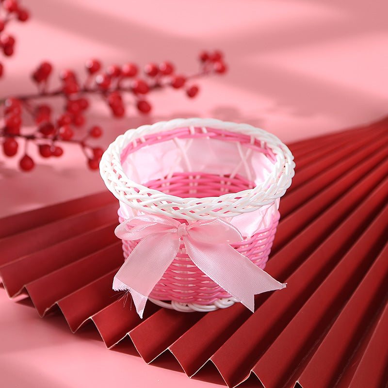 Decorative Woven Planter Basket Bowlift