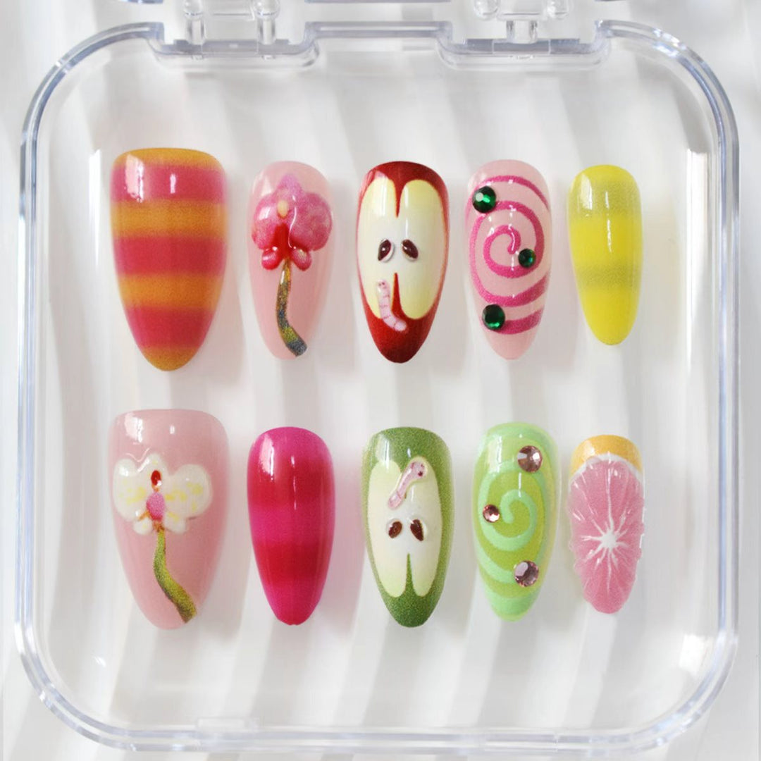 Expressive Decorative Nail Art Extensions Bowlift