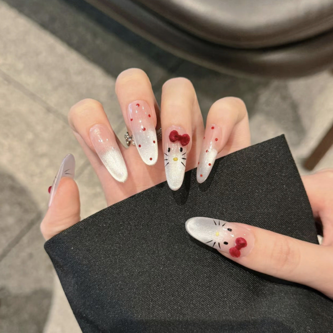 Trendy Ombre Leopard Print Press-On Nails Bowlift