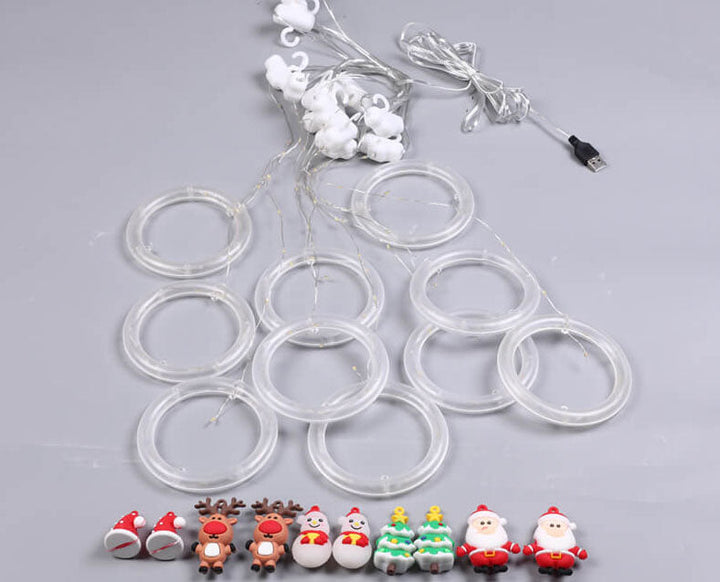 BowLift | Christmas Circle Doll Hanging Decoration 10 LED USB String Lights