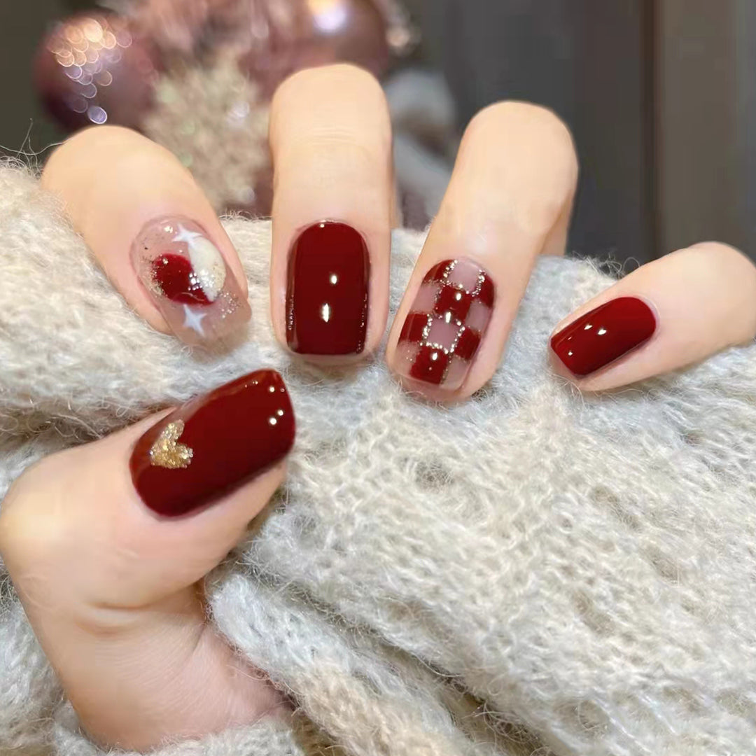 Artistic Design Press-On Nail Set Bowlift