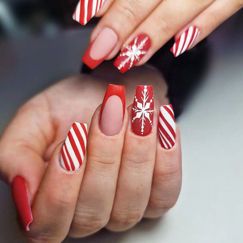 Festive Holiday Press-On Nail Set Bowlift 1788495649